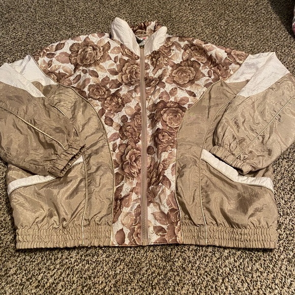 Vintage Active Frontier 90's jacket size large Floral - Picture 1 of 6